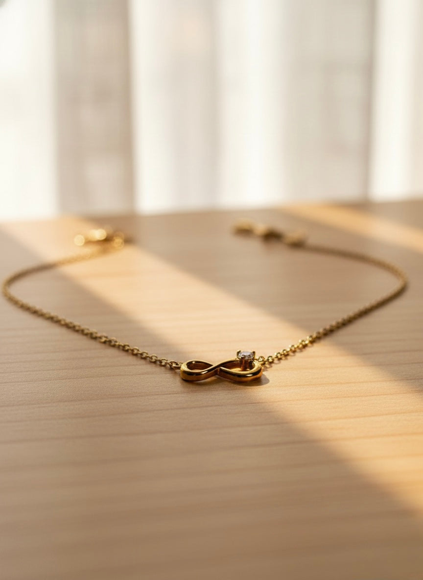 Eternal Bond Infinity Diamond Necklace