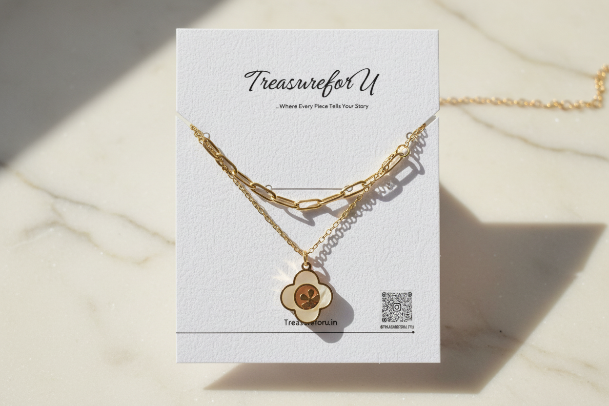 Pearl Blossom Gold Necklace