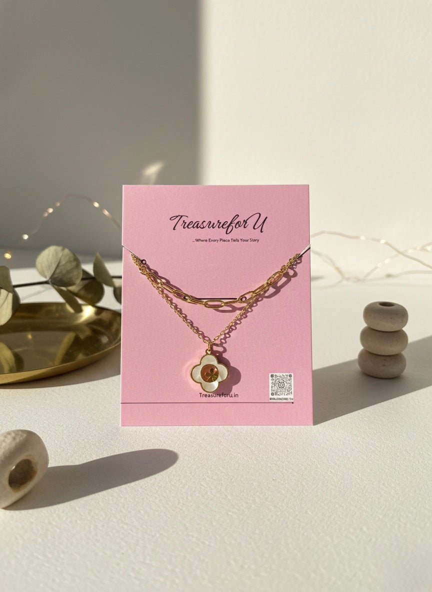 Pearl Blossom Gold Necklace