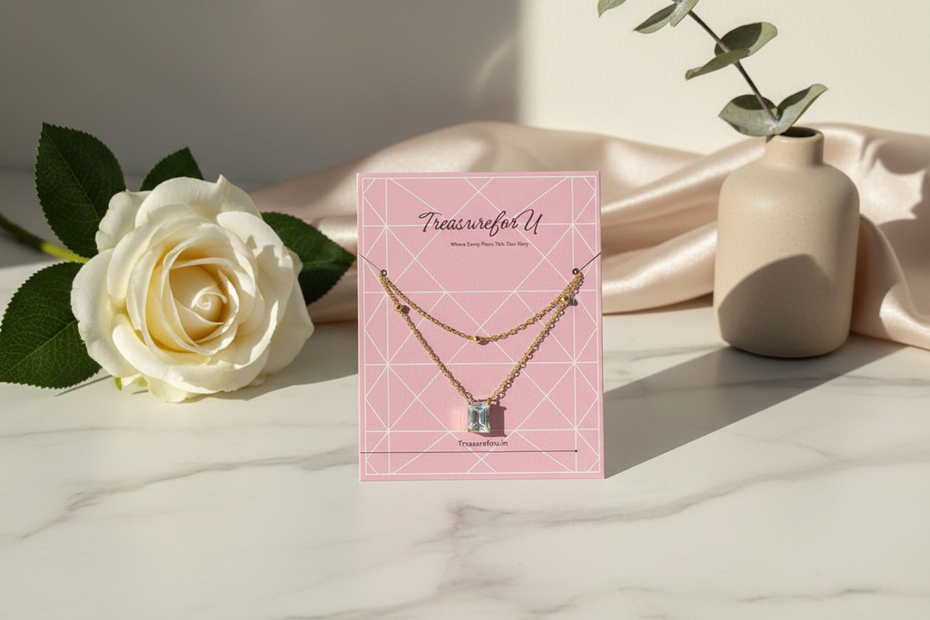 Elegant Double Layer Gold Tone