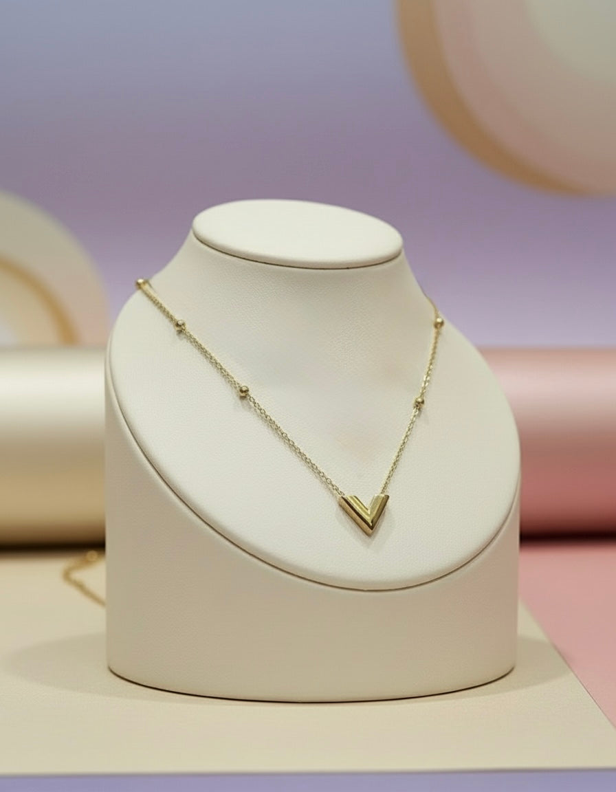 V-Shaped Gold Necklace