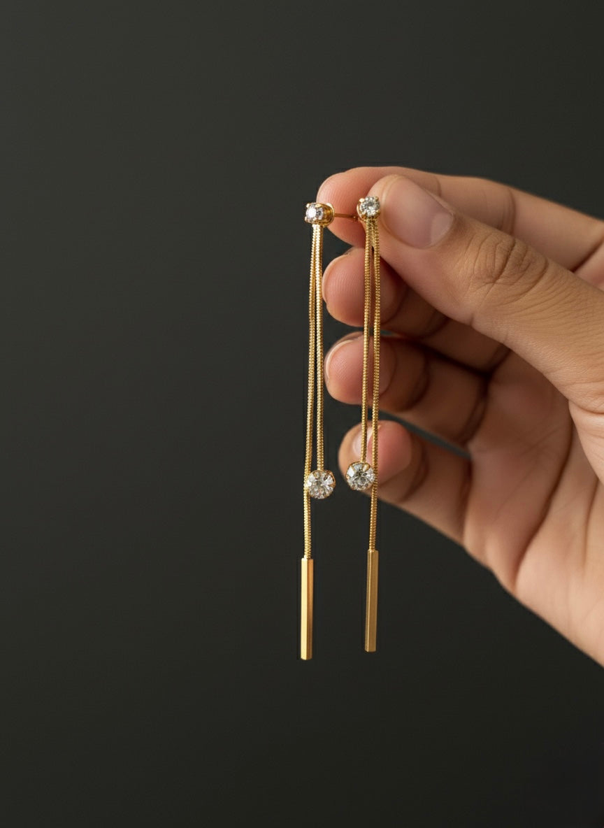Diamond Threader Earrings