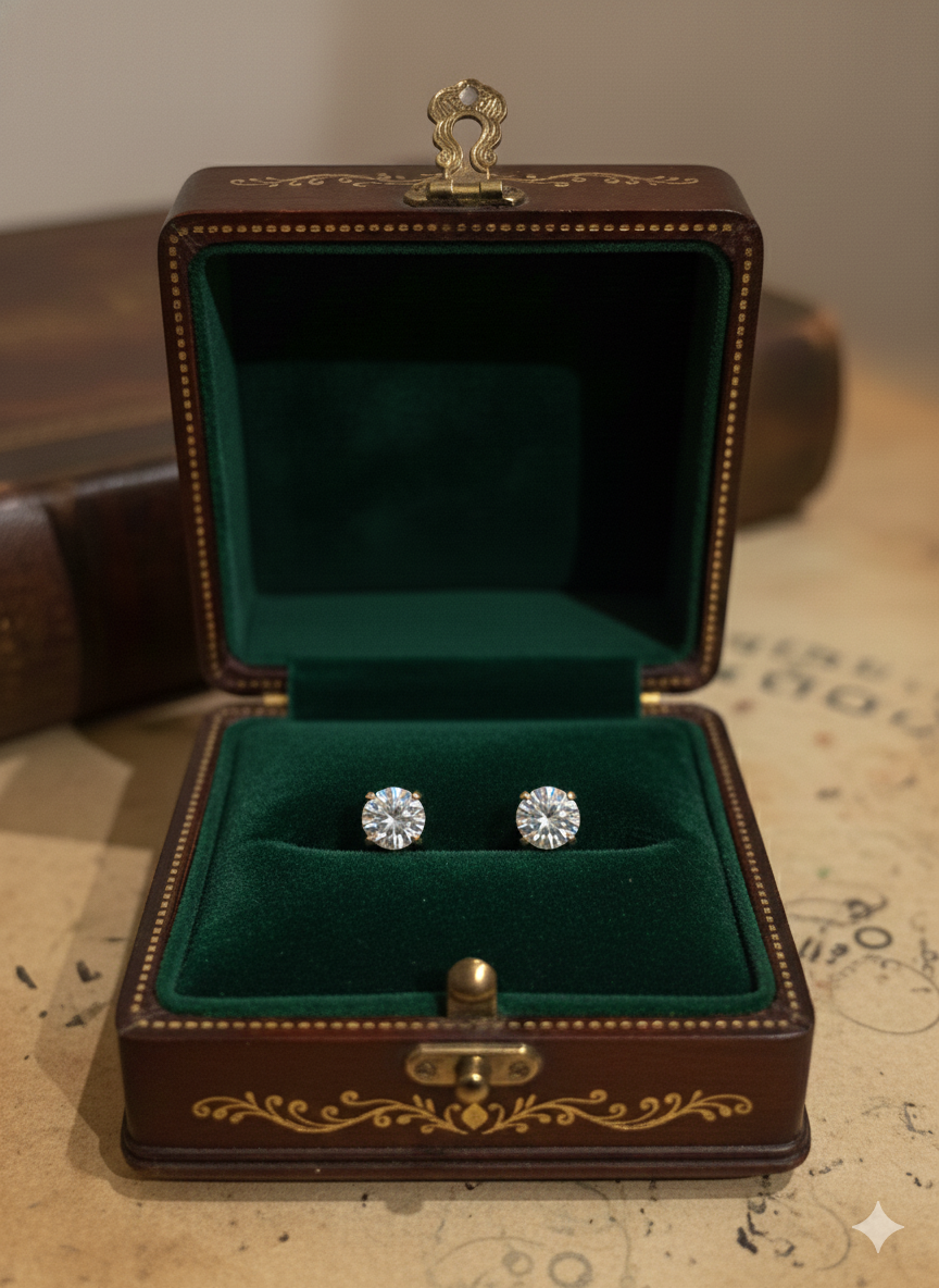 Sparkling Stud Earrings