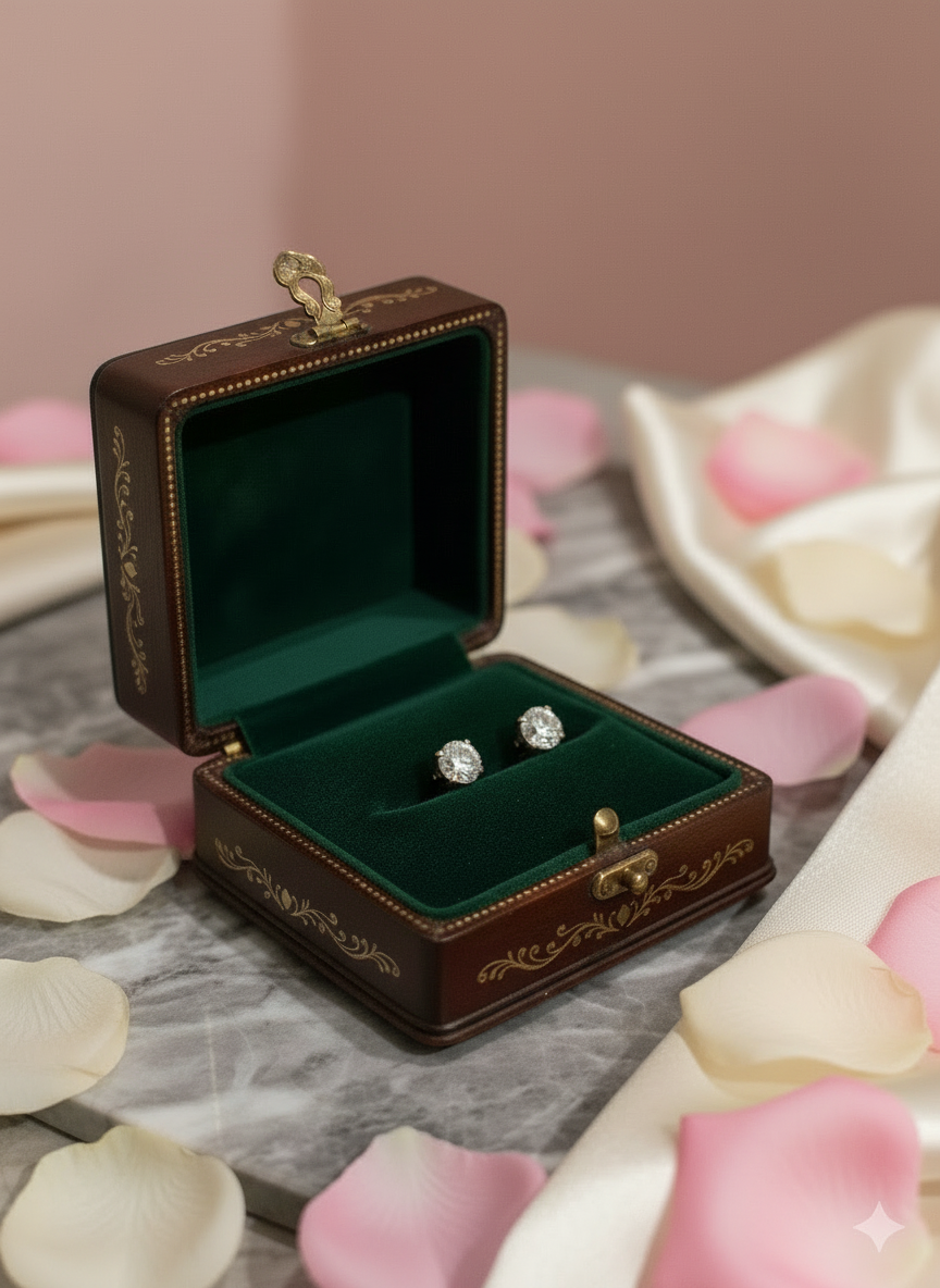 Sparkling Stud Earrings