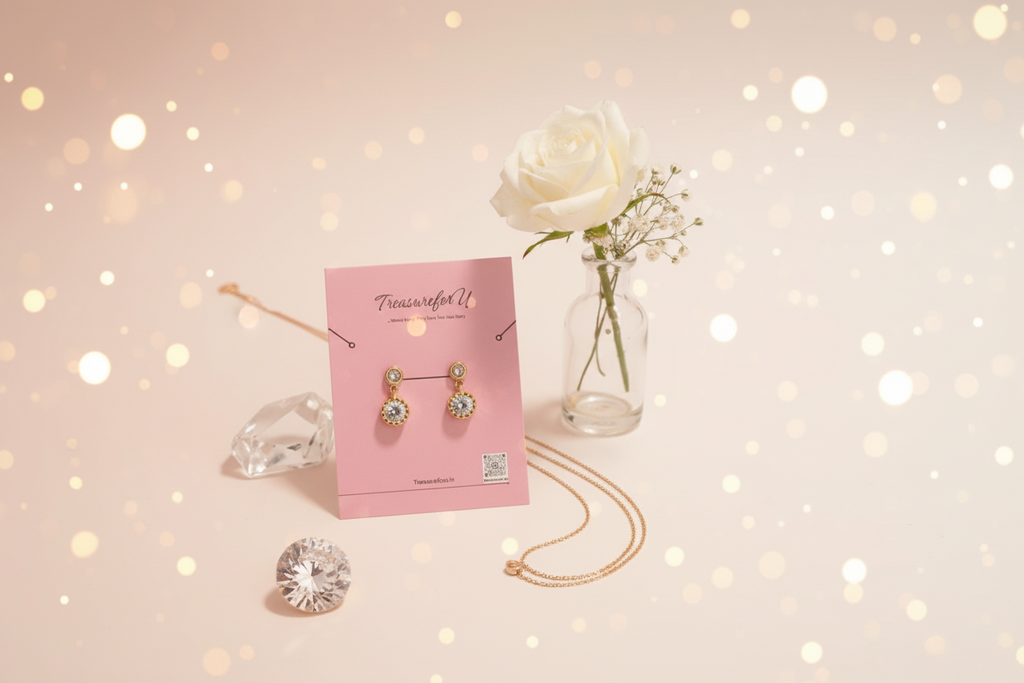 Cubic Zirconia Drop Earrings