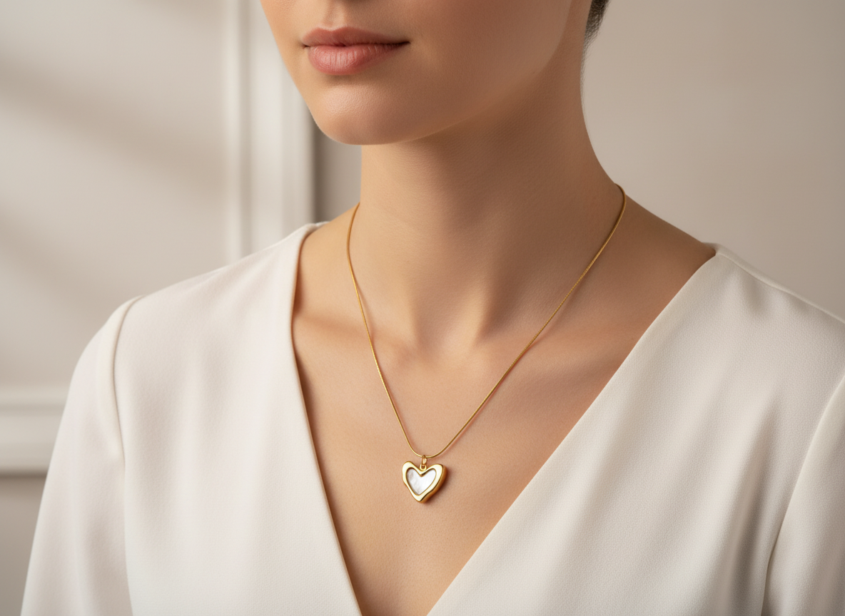 Heart-Shaped Locket Necklace