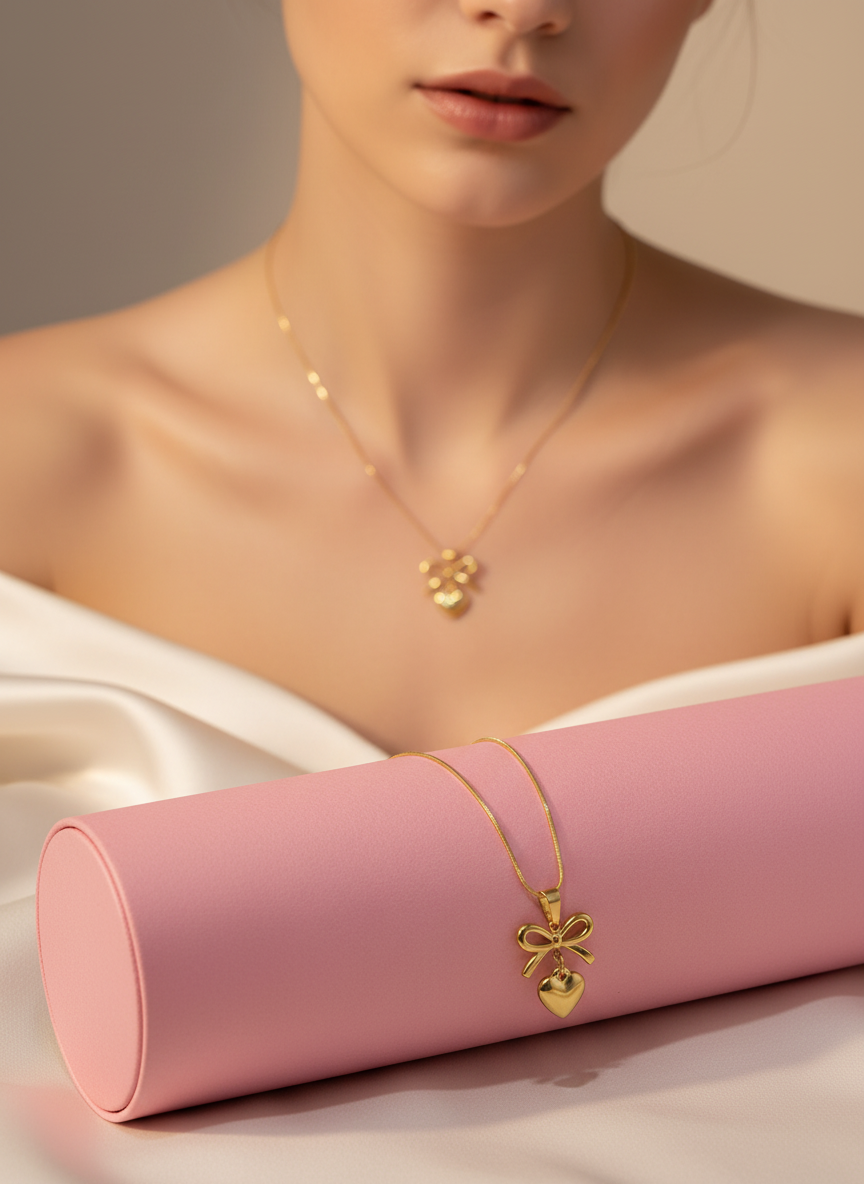 Bow Charm Necklace