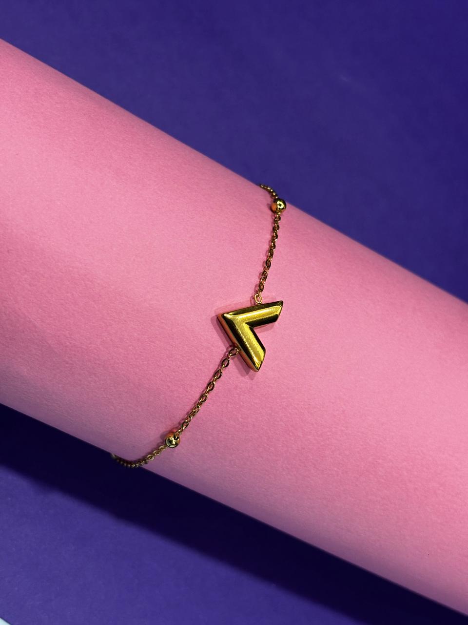 Gold Triangular Bracelet