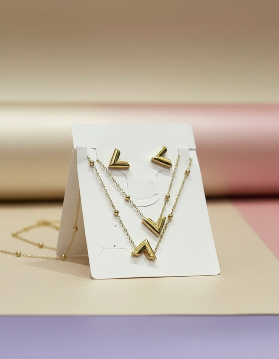 V-Shaped Gold Necklace