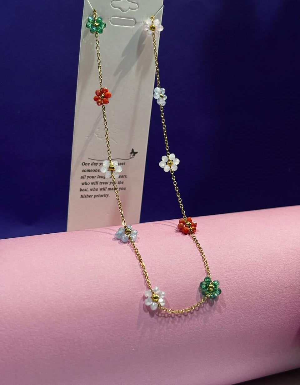 Floral Petal Chain Bracelet